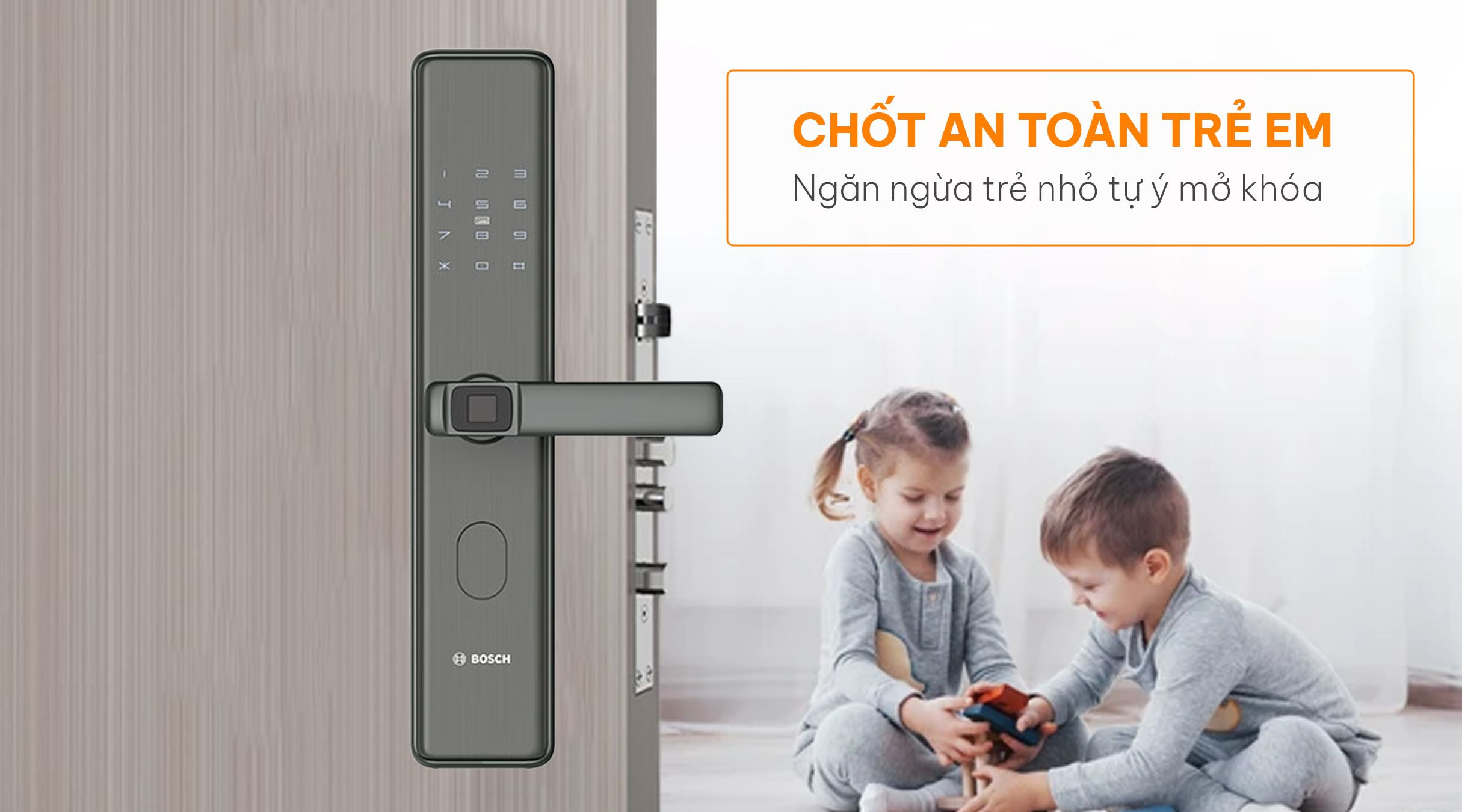 Tính năng chốt khóa an toàn trẻ em